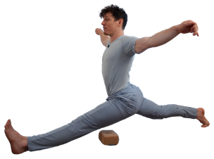 Active: front split lift, block under mid thigh
